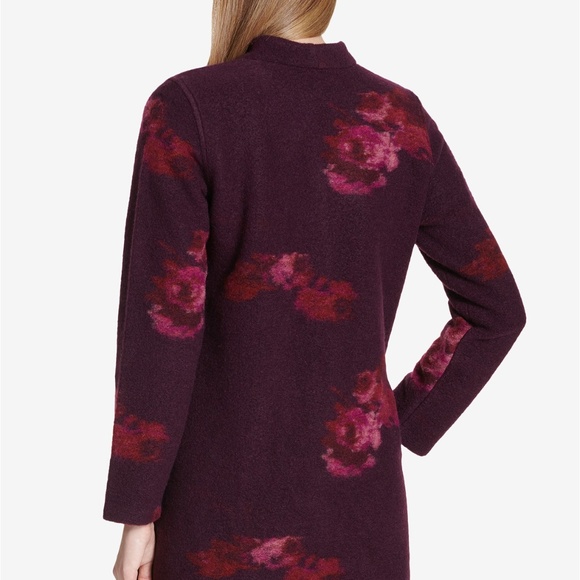 NWT! Calvin Klein Printed Boiled Wool Jacket - Picture 4 of 5